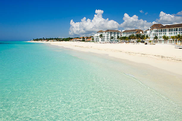istock Amazing white sand caribbean beach 149371605