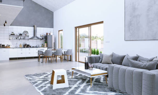 istock Studio-living room in Scandinavian style. 1493721399