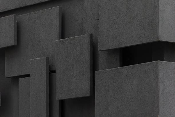 istock a tall gray building with square openings at the top and one window 1493726175