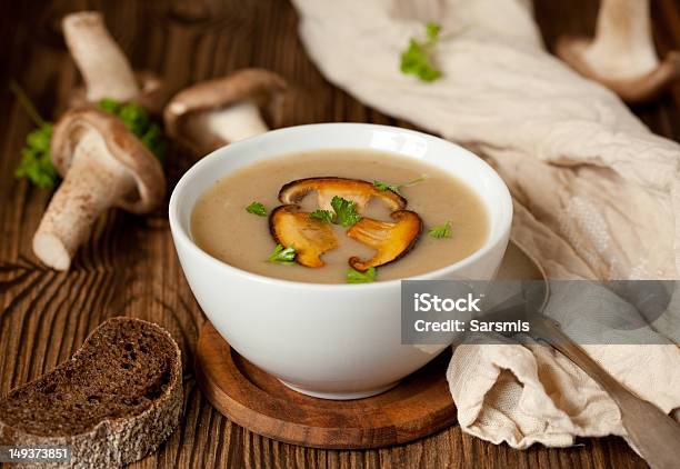 Mushroom Soup Stock Photo - Download Image Now - Appetizer, Autumn, Bowl