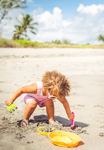 Cute kid on a beach