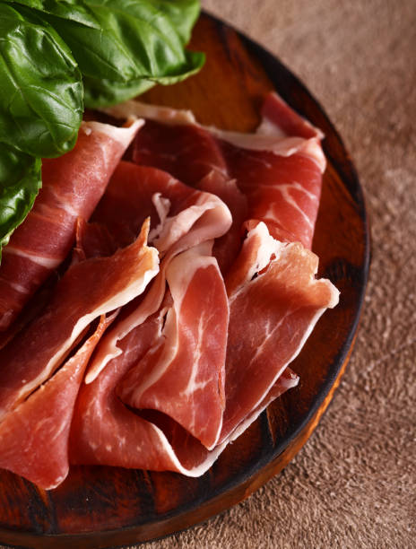 istock organic parma ham dry cured jamon on a wooden board 1493739190
