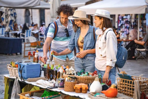 istock Three people at the street vendor 1493742818
