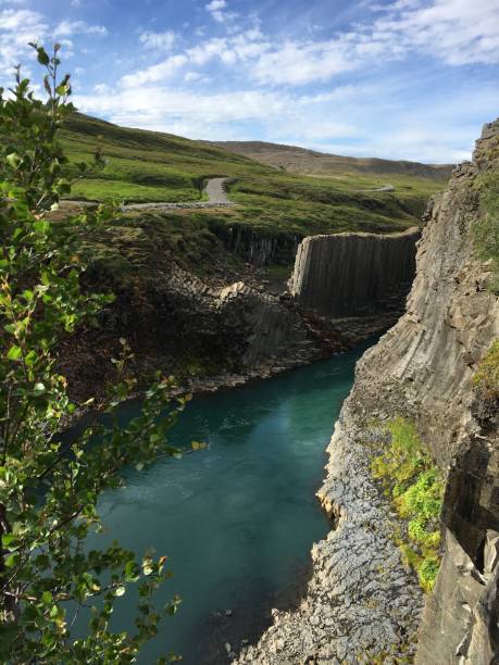 istock Beautiful landscape with the river, into the Studlagil canyon, Iceland 1493746443