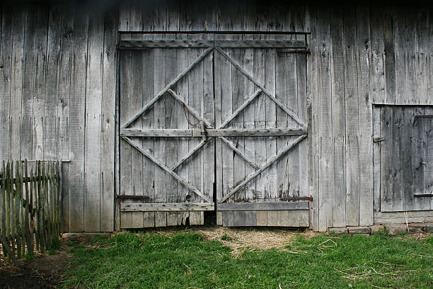 Old Barn Doors stock photo