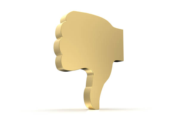 istock Icon of hand doing negative sign 3d rendered isolated on white background with shadow 1493755643