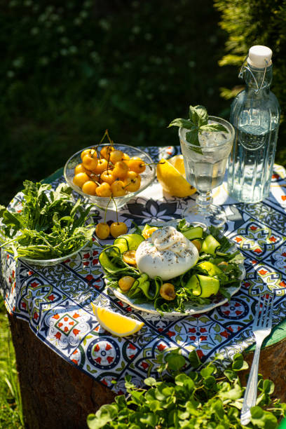 istock Healthy restaurant lunch at summer sunny day. Vertical 1493768151