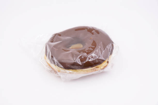 istock Yummy milk chocolate coated donut 1493771503