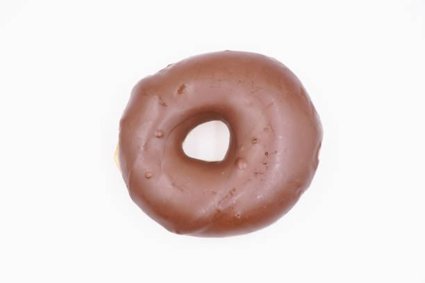 istock Yummy milk chocolate coated donut 1493771582