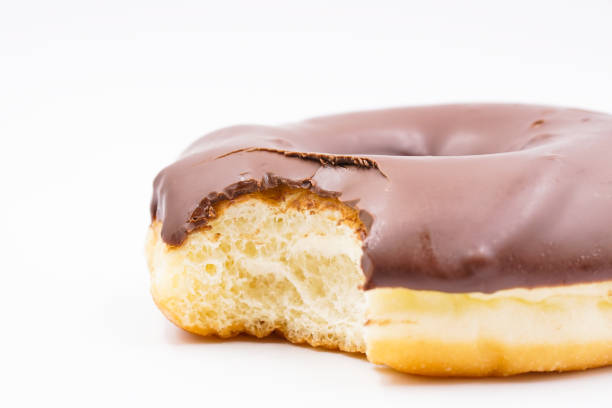 istock Yummy milk chocolate coated donut 1493771673