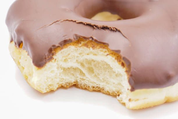 istock Yummy milk chocolate coated donut 1493771723
