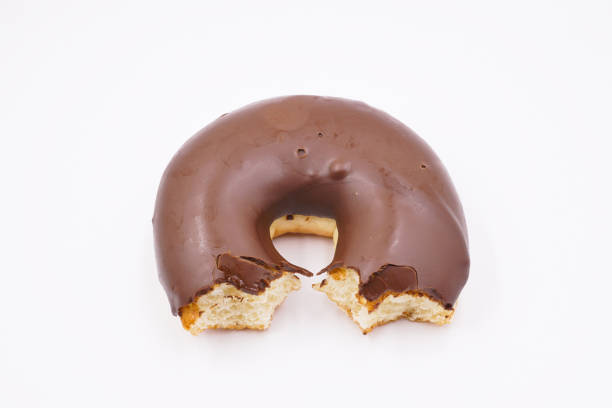 istock Yummy milk chocolate coated donut 1493771750