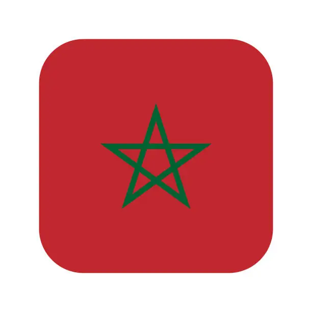 Vector illustration of Morocco flag simple illustration for independence day or election