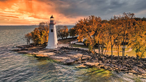 faro marblehead oh - oh beautiful fotografías e imágenes de stock