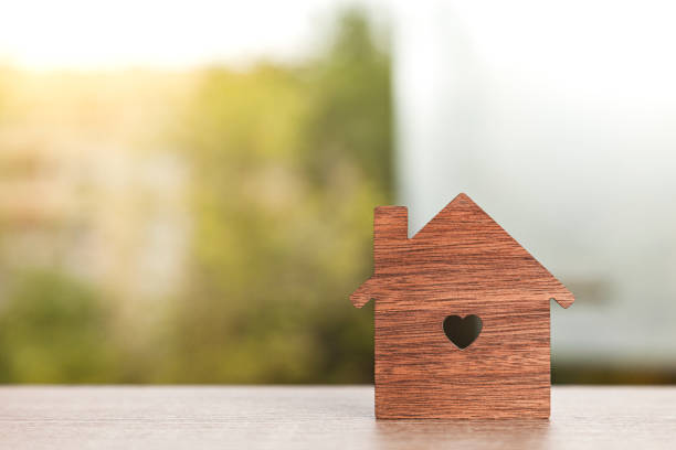 istock Horizontal plan of a wooden house silhouette 1493790154