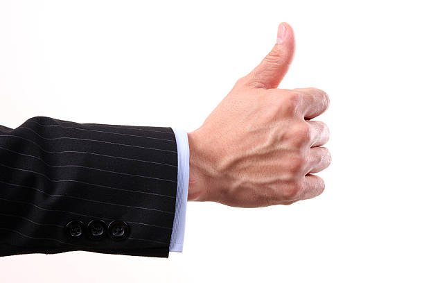 istock Like thumbs up sign on white background 149379497