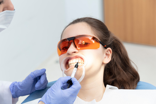 Woman Receiving Dental Care