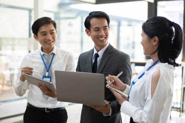 istock business people in the office while working on a company project with laptop computer. 1493804642