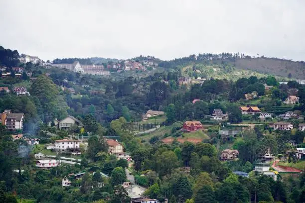 Panaramic view of the Brazilain Swiss Town, Campos do jordão Brazil