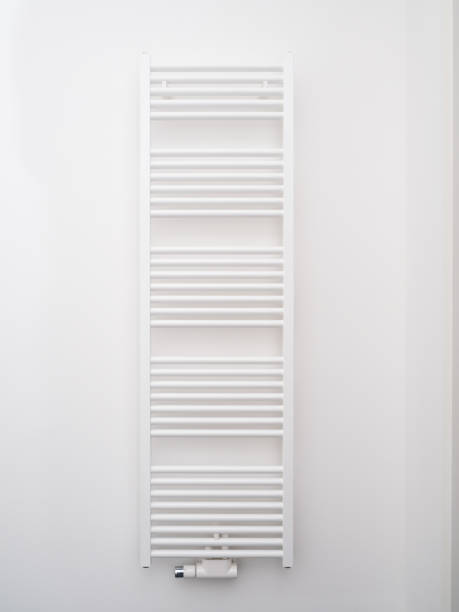 istock Battery for drying towels in the bathroom. 1493812347