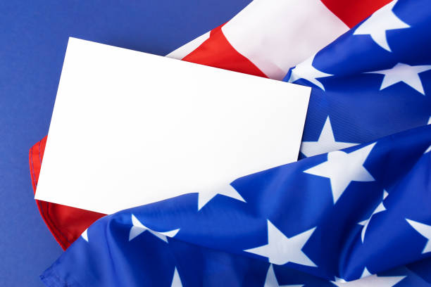 istock 4th of july greeting card, mockup, place for text 1493812672