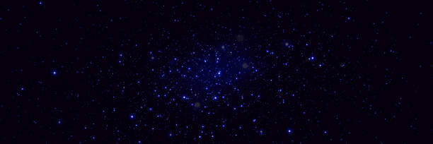 istock Sparks of dust and blue stars shine with a special light. Vector sparkles on a black background. 1493815198