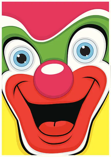 Vector illustration of Clown vector illustration