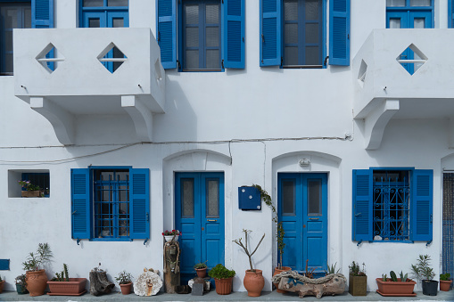 Streets of Palio fishing village on the Greek island of Nisyros.