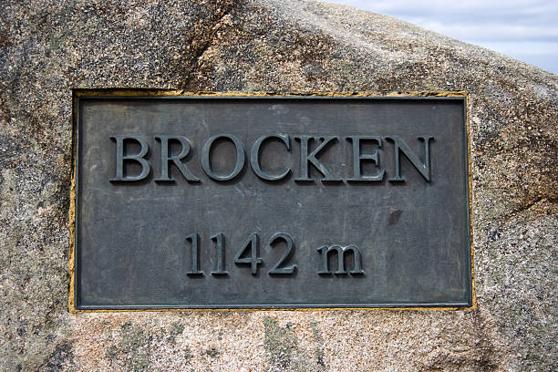 istock Height Mark on Brocken / Harz 149382187