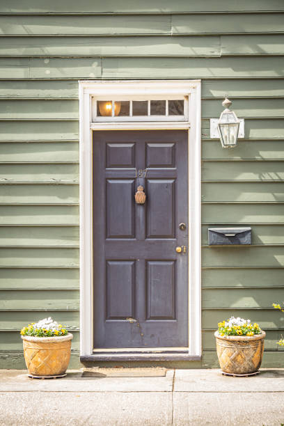istock A colonial style front door on a green home 1493824251