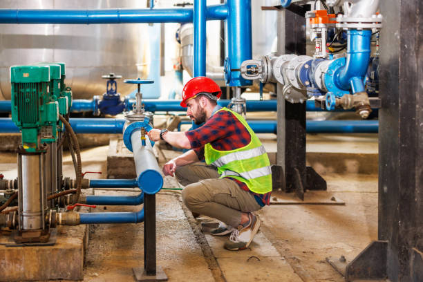 istock Performing safety checks at the heating plant 1493827469