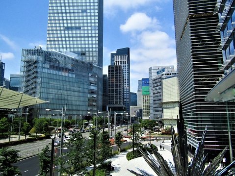 In front of Tokyo station.