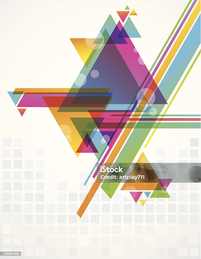 Triangles Composition Transparent Transparent Triangles Stock Illustration - Download Image Now - 1980 ...