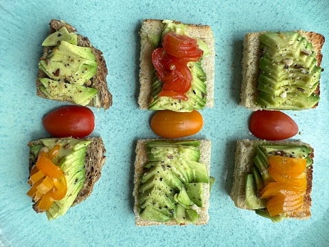 Vegan vegetable sandwiches for Apero