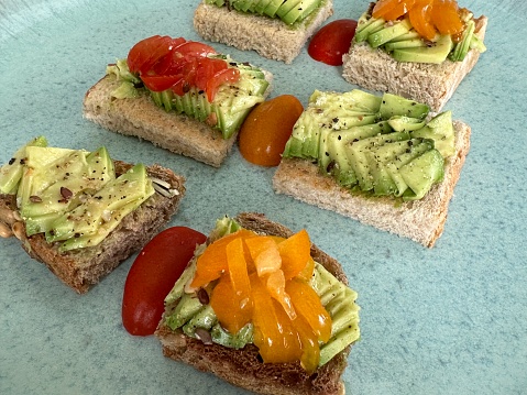 Vegan vegetable sandwiches for Apero