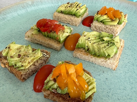 Vegan vegetable sandwiches for Apero