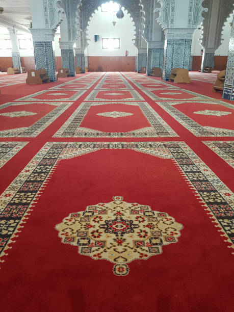 istock Splendor red carpet attraction in the mosque 1493843168