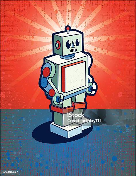 1950s Robot Stock Illustration - Download Image Now - Robot, Retro Style, 1950-1959