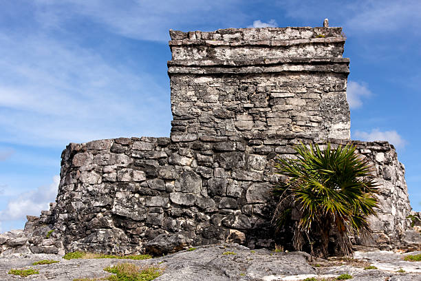 Mayan ruins at the archeological site of Tulum, Quintana Roo, Mexico.