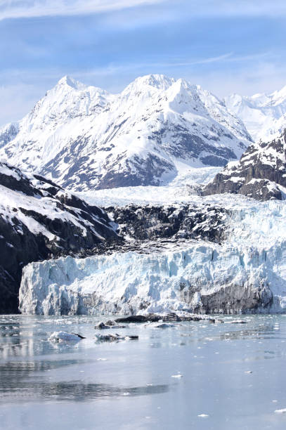 glaciar margerie, parque nacional glacier bay, alaska - glacier bay national park fotografías e imágenes de stock