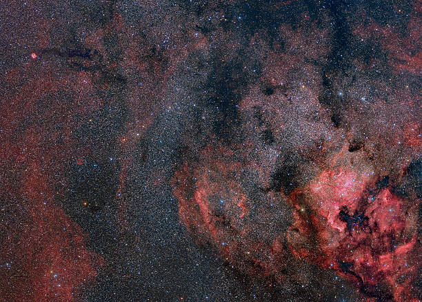 Nebulae of the Cygnus constellation stock photo