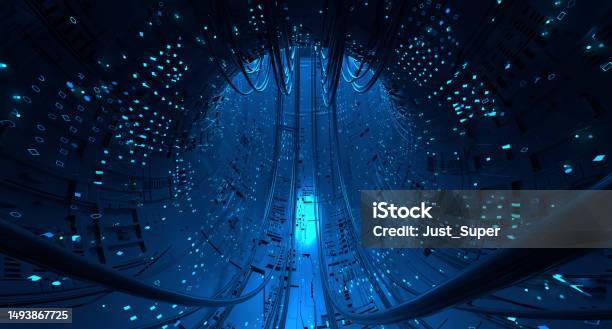 Computing Concepts Background Digital Technology Quantum Computing Concept Background Stock Photo ...