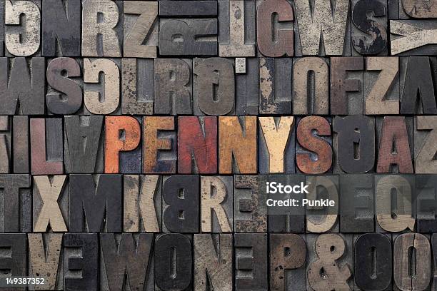 Pennys Stockfoto und mehr Bilder von Altertümlich - Altertümlich, Antiquität, Block - Form