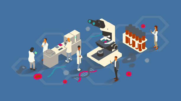 иллюстрация патологии - blood sample blood tube pathologist stock illustrations