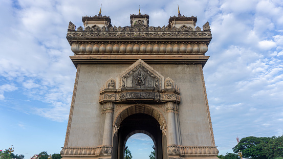 Patuxay building in Vientiane, Laos.