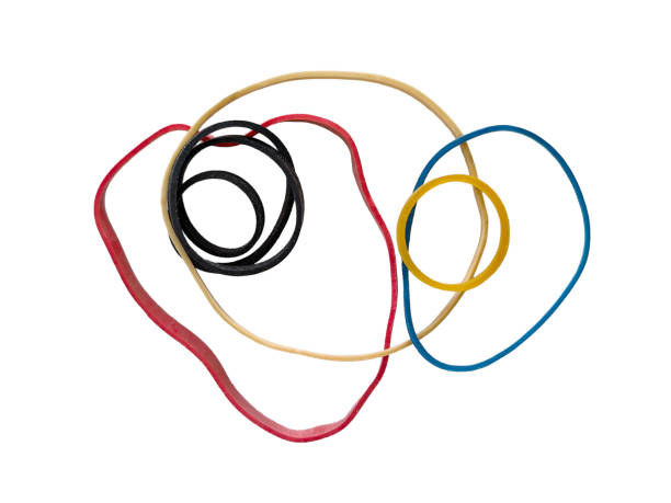 istock A stack of rubber bands in multiple colors isolated on white background 1493889455