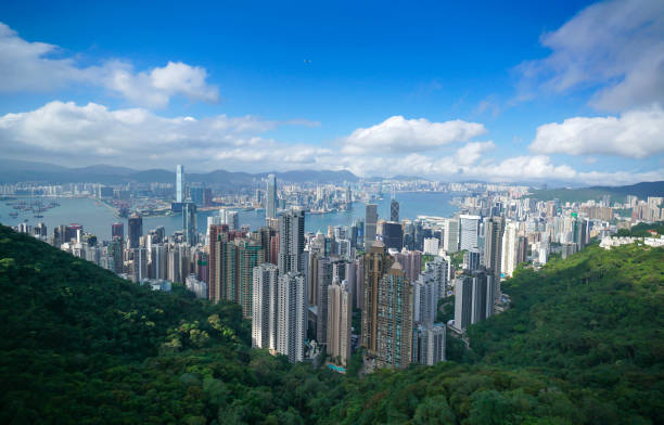 istock Victoria Harbor aerial view 1493889969