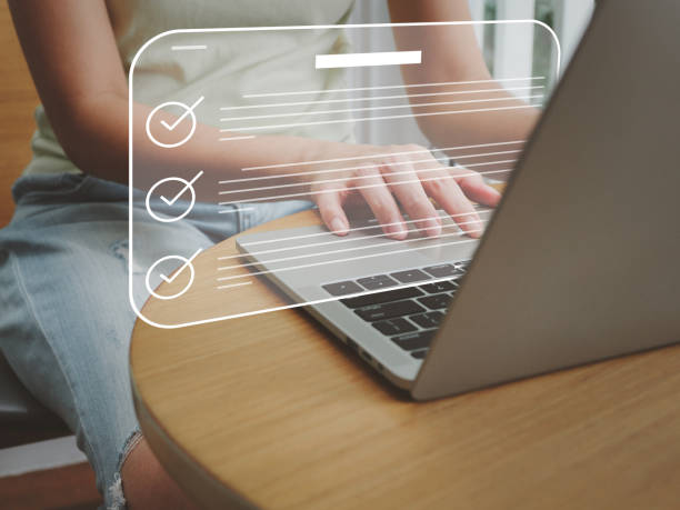 istock online quiz ideas Check mark in questionnaire form 1493891377