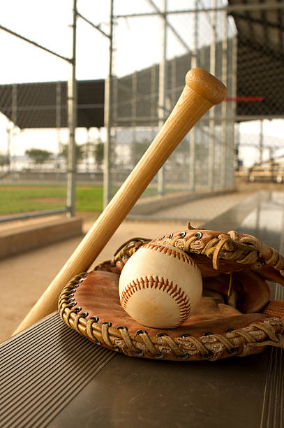 istock Baseball Bat and Glove in the Dugout 149390408