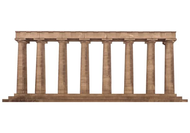 istock ancient greek classical doric colonnade isolated over white 1493904631
